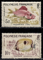 F P+ Polynesien 1962 Mi 24-25 Fische - Used Stamps