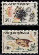 F P+ Polynesien 1962 Mi 26-27 Fische - Usados