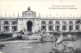 BELGIQUE - Bruxelles - Exposition De Bruxelles 1910 - La Façade Principale Et Le Quadrige - Carte Postale Ancienne - Universal Exhibitions