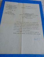 LETTRE DU MINISTERE DE LA GUERRE AU CONTROLEUR DE L'ARMEE A PARIS - DEMANDE DE CONGE DE CAPTIVITE POUR UN PRISONNIER - - Dokumente