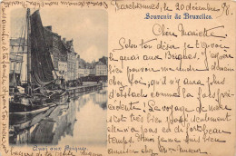 BELGIQUE - Bruxelles - Souvenir De Bruxelles - Quai Aux Briques - Carte Postale Ancienne - Altri & Non Classificati