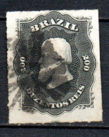 Col33 Brasil Bresil 1876 N° 35 Oblitéré Percé En Ligne Cote : 9,00€ - Used Stamps