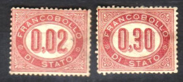 ITALIE - 1875 - Timbre De Service - Nuevos