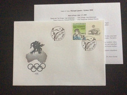 2000 Yvert 325 FDC 212 Jeux Olympiques De Sydney Tir à La Carabine - Covers & Documents