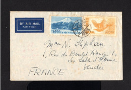 S350-JAPAN-AIRMAIL COVER SATAGAYA-KU To VENDÉE (france) 1952.Enveloppe Aerien JAPON - Cartas & Documentos