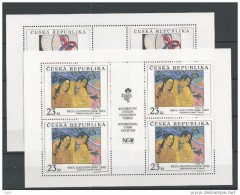 1998 Art 2 Feuillets De 4 Timbres Frantisek Kupka Et Paul Gauguin YT 185 186 - Blokken & Velletjes