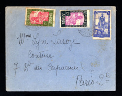 388-FRENCH SUDAN-OLD COVER DIRÉ To PARIS (france) 1943.WWII.ENVELOPPE AERIEN Soudan Français - Brieven En Documenten