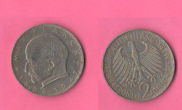 Germania 2 Deutsche Mark 1966 G Karlsruhe Max Planck Deutschland RFG BRD - 2 Marchi