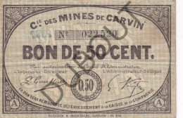 Carvin - 2 X Noodgeld/Argent De Nécessité/Notgeld - WOI  (C4454) - Non Classés