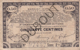 France - 2 X Noodgeld/Argent De Nécessité/Notgeld - WOI  (C4391) - Sin Clasificación