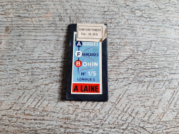 Ancienne Pochette Aiguilles Françaises Bohin Longues à Laine Mercerie - Altri & Non Classificati