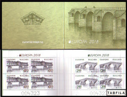 BULGARIA / BULGARIE - 2018 - Europa-CEPT - Ponts - Bridges - Book  Used - Gebraucht