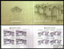 BULGARIA / BULGARIE - 2018 - Europa-CEPT - Ponts - Bridges - Book  Used - Used Stamps
