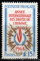 F P+ Polynesien 1968 Mi 87 Menschenrechte - Used Stamps