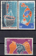 F P+ Polynesien 1970 Mi 115-17 Taucher - Usados