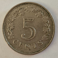 MALTA- 5 CENTS 1972. - Malta