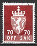 Norway 1970. Scott #O89 (U) Coat Of Arms - Oficiales