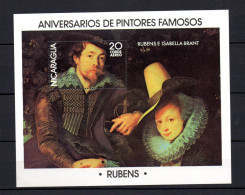 Nicaragua 1977 Sheet Art/P.P. Rubens Stamps (Michel Block 103) MNH - Nicaragua