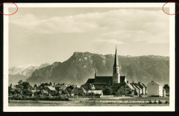 Orig. Foto AK 1955 Freilassing In Oberbayern Mit Untersberg, Ortspartie - Freilassing