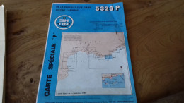 124/ CARTE SPECIALE P DE LA PRESQU ILE DE GIENS AU CAP CAMARAT 5329 P /SHOM - Nautical Charts