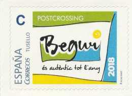 Spain Espagne - 2018 - TuSello - Postcrossing - Begur (personalized Stamp) - Variétés & Curiosités