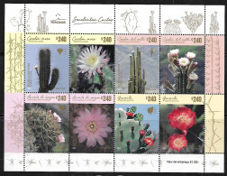 ARGENTINA - AÑO 2023 - EMISION MERCOSUR - CACTUS - FLORA AUTOCTONA - FLOWERS - MINISHEET MNH - Nuevos