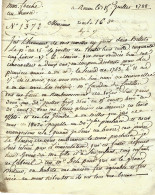 De Rouen 1788 LETTRE Sign. FINANCE MEDECINE « petite Vérole » Pour FOACHE LE HAVRE ARMATEUR TRAITE NEGRIERE - Documentos Históricos