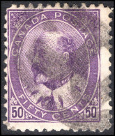 Canada 1903-12 50c Deep Violet Used. - Oblitérés