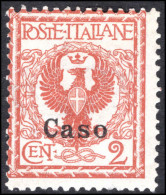 Caso 1912-21 2c Orange-brown Lightly Mounted Mint. - Ägäis (Caso)