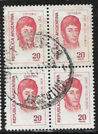 ARGENTINA - AÑO 1977/78 - Serie Proceres Y Riquezas Nacionales III - Gral Don José De San Martín - Cuadro 20p - Usado - Used Stamps