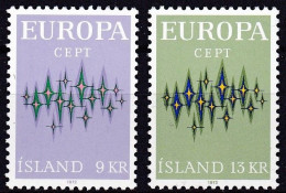 IS241D – ISLANDE – ICELAND – 1972 - EUROPA – SG # 502/3 MNH 9,50 € - Ungebraucht