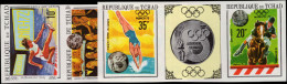 Chad 1970 Athens Olympics Imperf Set Unmounted Mint. - Tchad (1960-...)