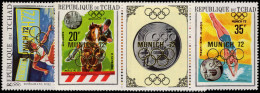 Chad 1970 Athens Olympics With Gold Overprint Unmounted Mint. - Tchad (1960-...)