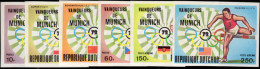 Chad 1972 Winners Of The Summer Olympics 1st Series Imperf Set Unmounted Mint. - Tchad (1960-...)