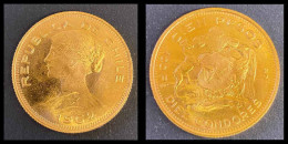 Chile 1962 100 Pesos Fine Gold 0.90000000000000002 Pure 20.3397grams - Chili