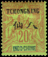 Chungking 1903-04 20c Red On Green Mounted Mint. - Ungebraucht