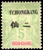 Chungking 1903-04 5c Pale-green Mounted Mint. - Unused Stamps