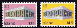 IS240E – ISLANDE – ICELAND – 1969 - EUROPA – SG # 459/60 MNH 8,50 € - Ungebraucht