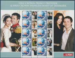 AUSTRALIA 2005 Crown Prince & Princess Of Denmark: Personalised Sheet UM/MNH - Blocs - Feuillets