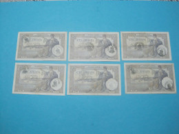 Montenegro Yugoslavia Italian Occupation, Lot 6 X 100 VERIFICATO,ND 1941, Old Date 1929 - Yougoslavie