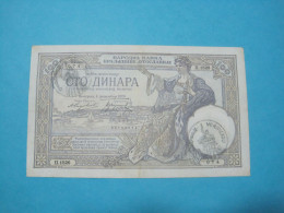 Montenegro Yugoslavia Italian Occupation, 100 VERIFICATO, ND 1941, Old Date 1929 - Occupazione Alleata Seconda Guerra Mondiale