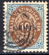 Danish West Indies 1902 8c On 10c Bistre-brown And Blue Normal Frame Fine Used. - Danimarca (Antille)