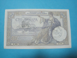 Montenegro Yugoslavia Italian Occupation, 100 VERIFICATO, ND 1941, Old Date 1929 (4) - 2. WK - Alliierte Besatzung