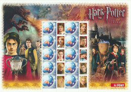 AUSTRALIA 2005 Harry Potter & The Goblet Of Fire: Personalised Sheet UM/MNH - Hojas Bloque