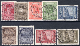 Dodecanese Islands 1929-32 Kings Visit With Imprint Fine Used. - Ägäis