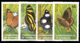 Dominica 1982 Butterflies Unmounted Mint. - Dominica (...-1978)