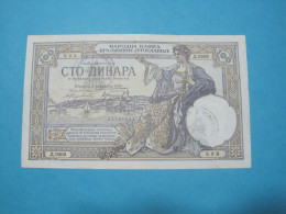 Montenegro Yugoslavia Italian Occupation, 100 VERIFICATO, ND 1941, Old Date 1929 (6) - Ocupación Aliados Segunda Guerra Mundial