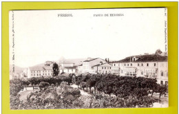 ESPAGNE FERROL PASEO DE HERRERA Early Undivided Back Unused Postcard - La Coruña