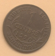 1 CENTIME 1920 TTB  DANIEL DUPUIS - 1 Centime