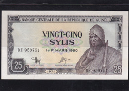 Guinea 25 Sylis 1971 UNC - Guinée